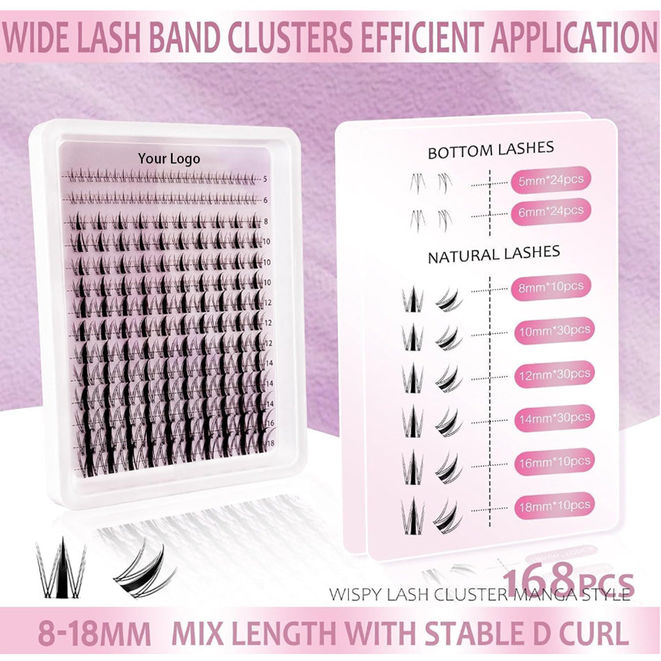 Lower lashes + Fairy Lashes Cluster