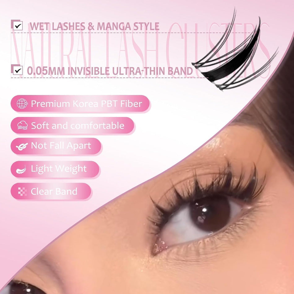 Lower lashes + Fairy Lashes Cluster