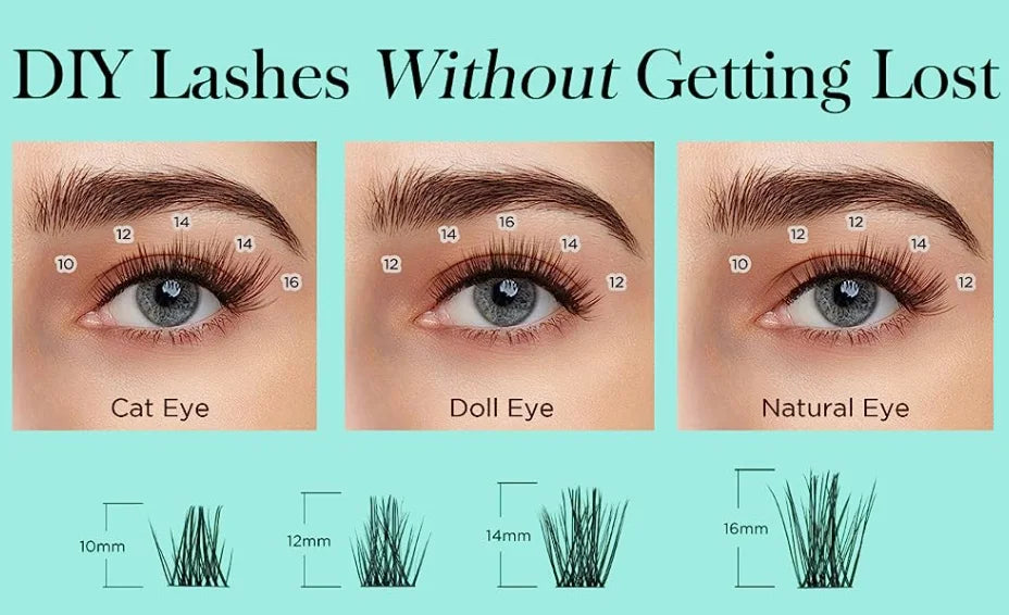 Acrylic Box Diy Segmented Eyelashes 8-16mm
