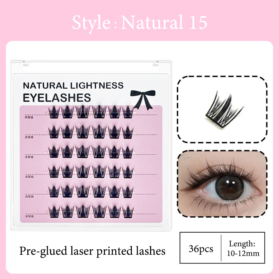 New Technology-Laser Printed Eyelashes Cluster