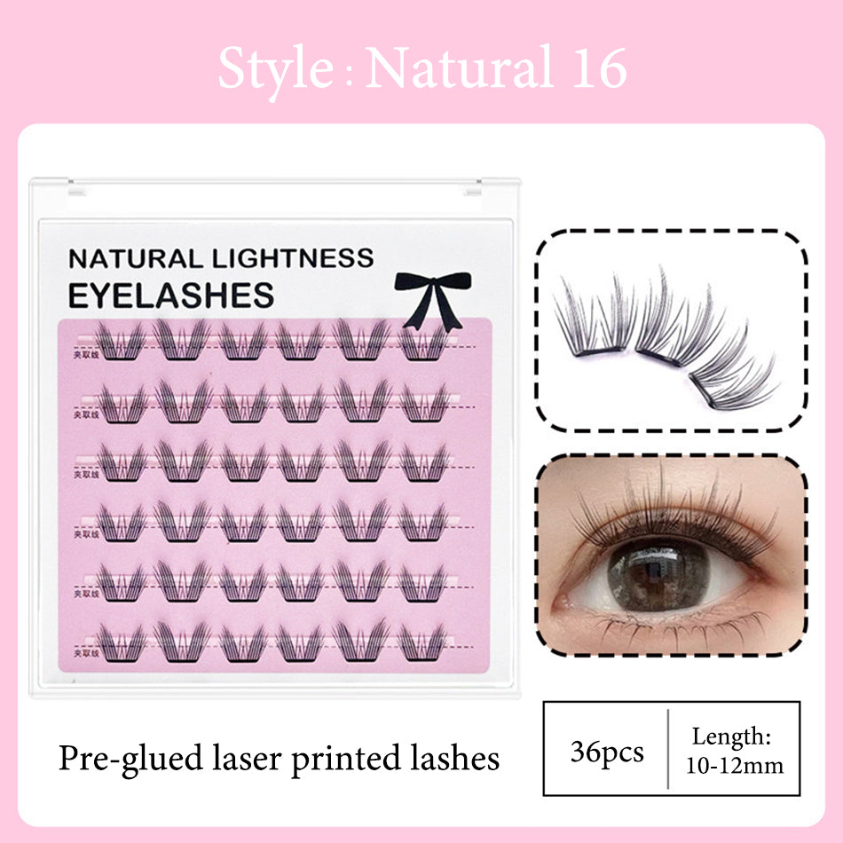 New Technology-Laser Printed Eyelashes Cluster