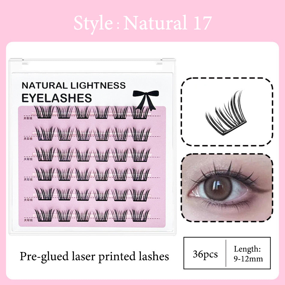 New Technology-Laser Printed Eyelashes Cluster