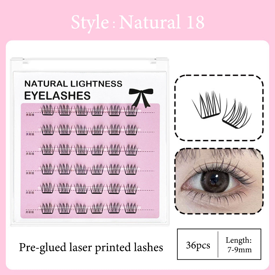 New Technology-Laser Printed Eyelashes Cluster