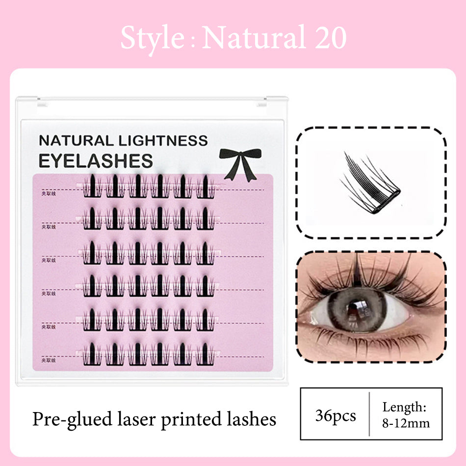 New Technology-Laser Printed Eyelashes Cluster