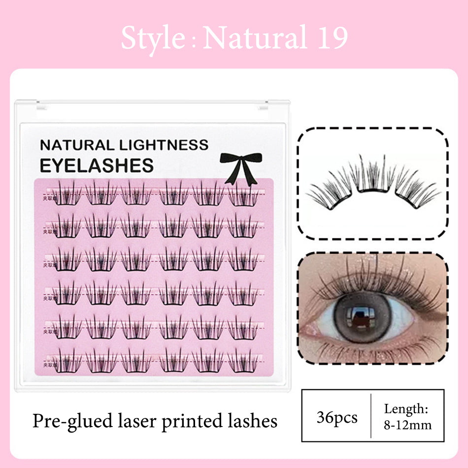 New Technology-Laser Printed Eyelashes Cluster