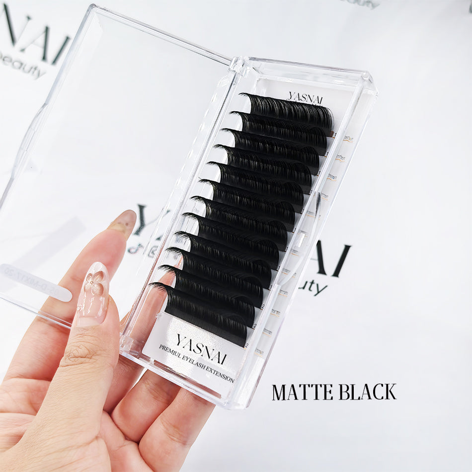 Matte Black Cashmere Lash Extensions