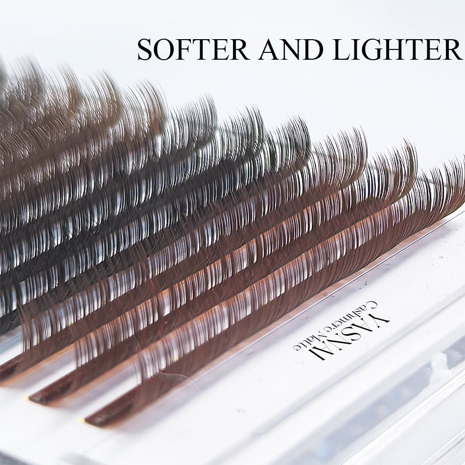 Brown Color Volume Eyelash Extenisons
