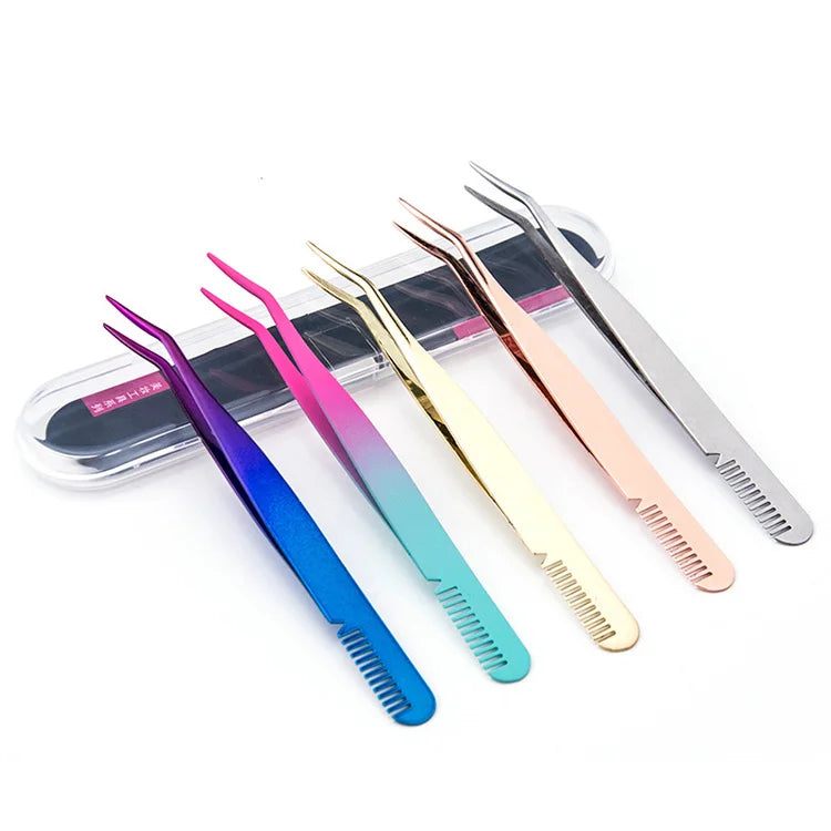 Curler With Comb Slanted Eyebrow