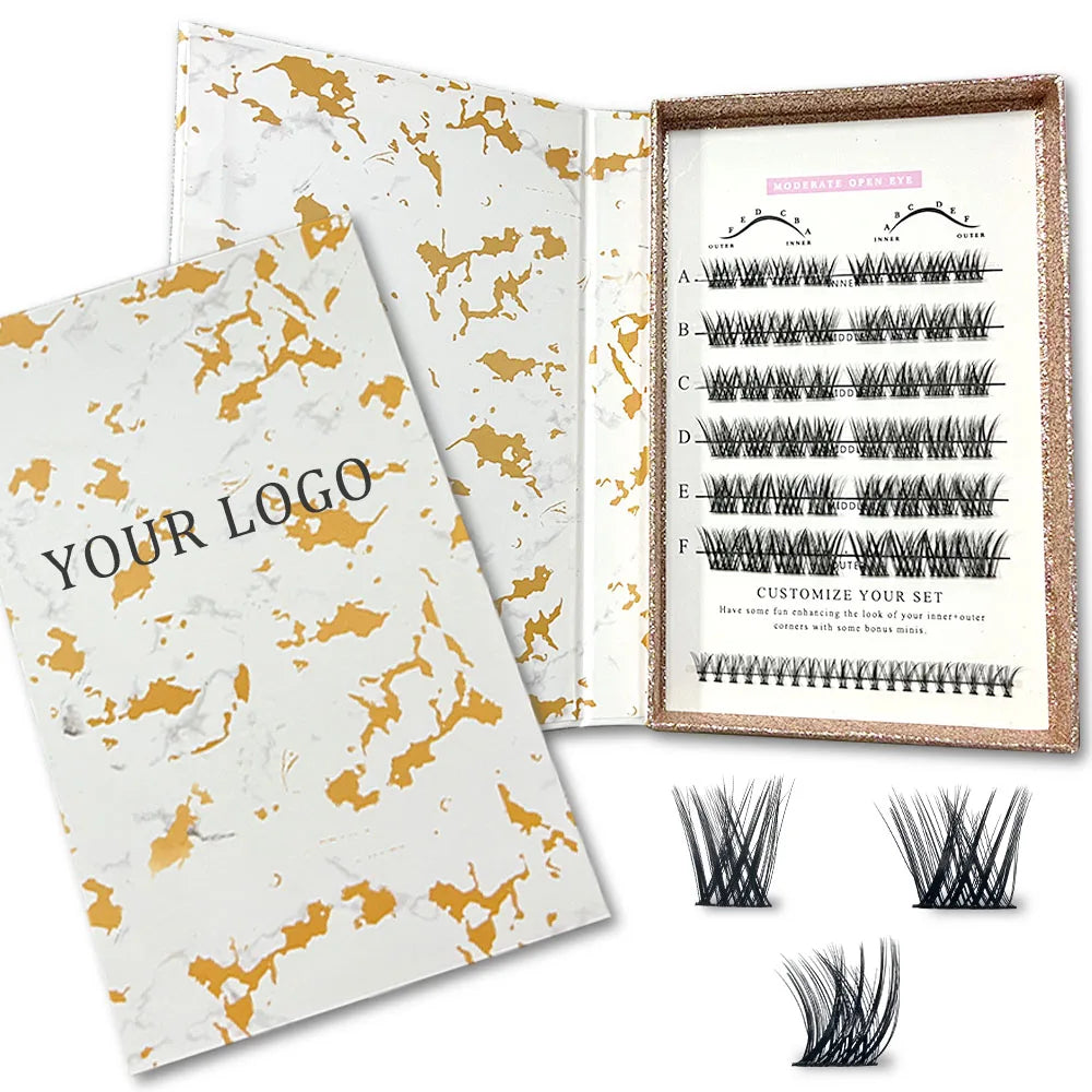 DIY Cluster 3D Soft Cluster Lashes Extensions Kit Segment Eyelash Extension Set