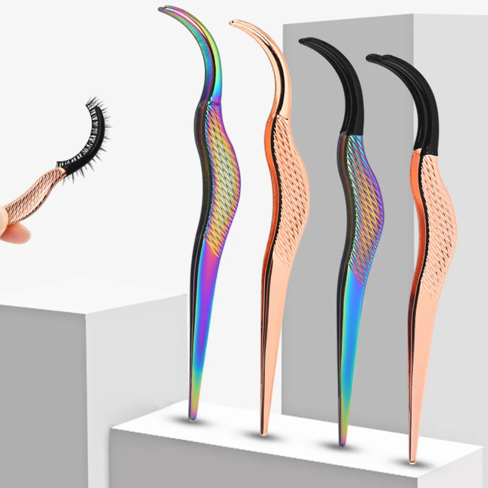 Fiber lash tweezers stainless