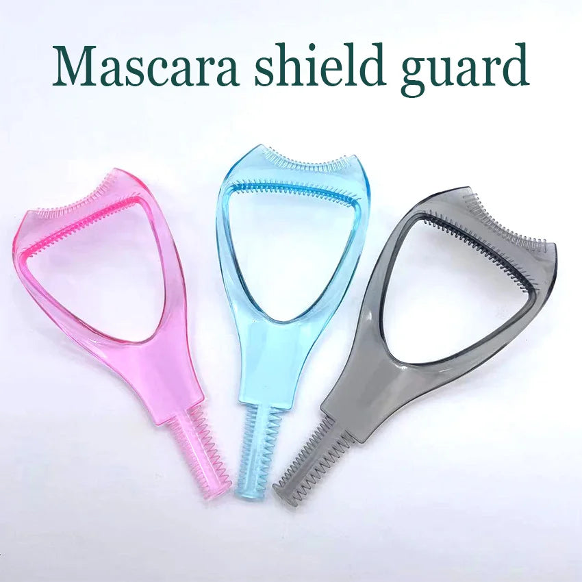 3 In 1 Mascara And Eyeshadow Shield Applicator Guard Applicator Comb