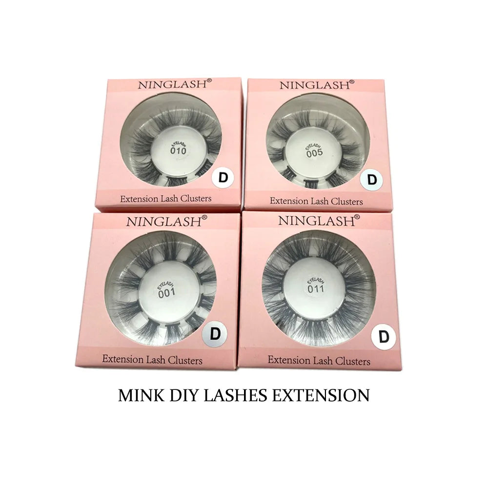 Mink Cluster DIY Eyelashes Extensions At