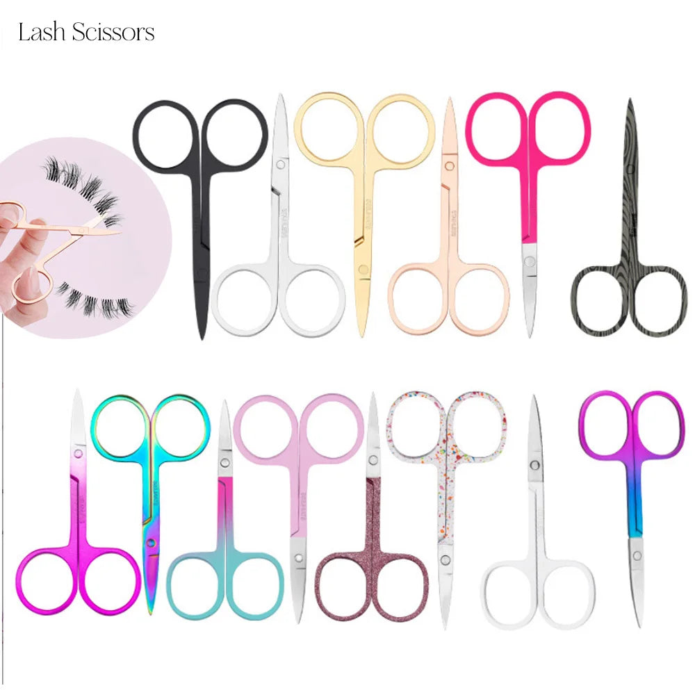 Colorful Makeup Eyelash Scissors For Eyelash