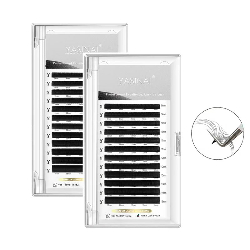 Black Cashmere Lash Extensions Trays