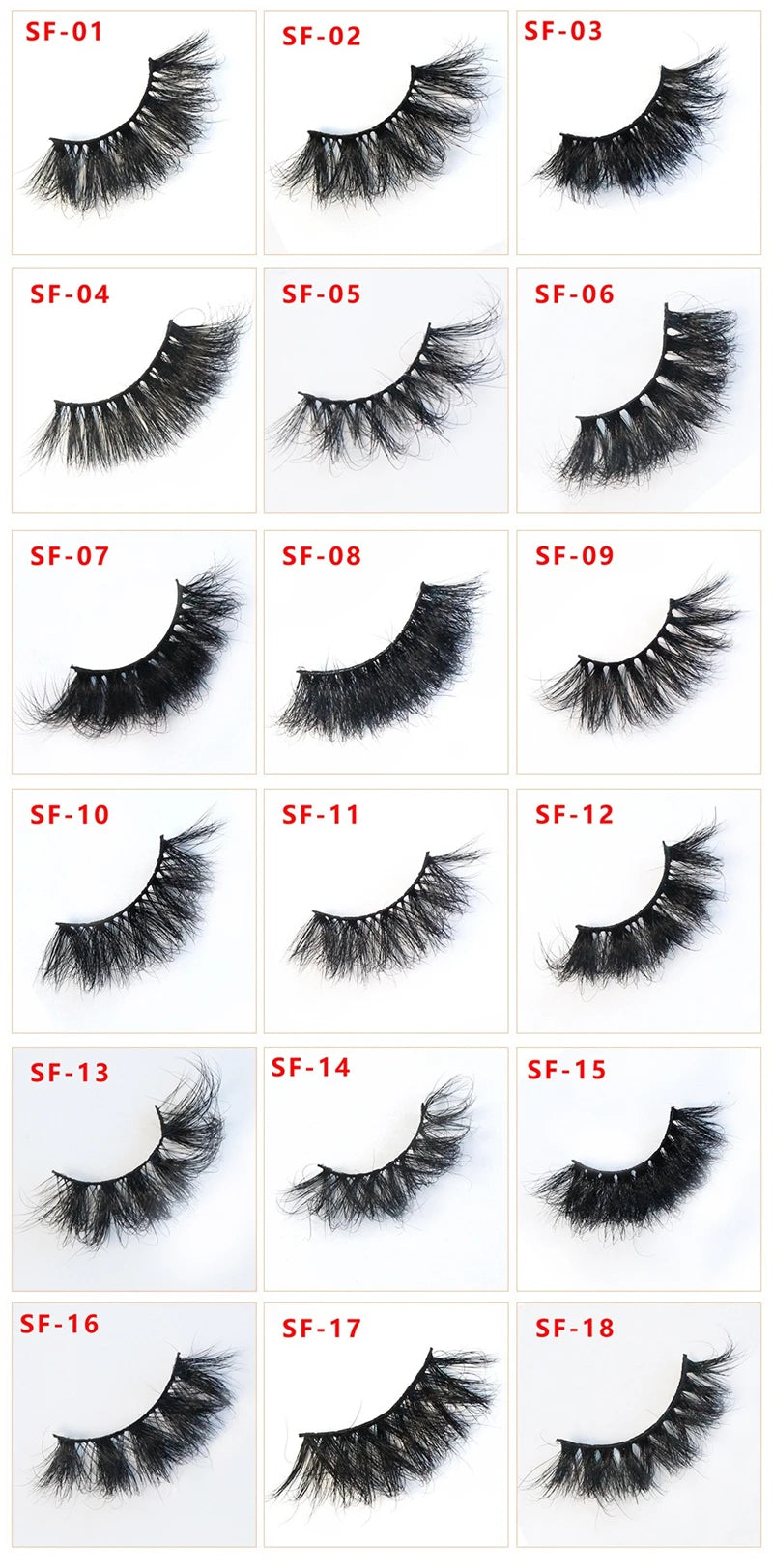 Fluffy Strip Mink Lashes