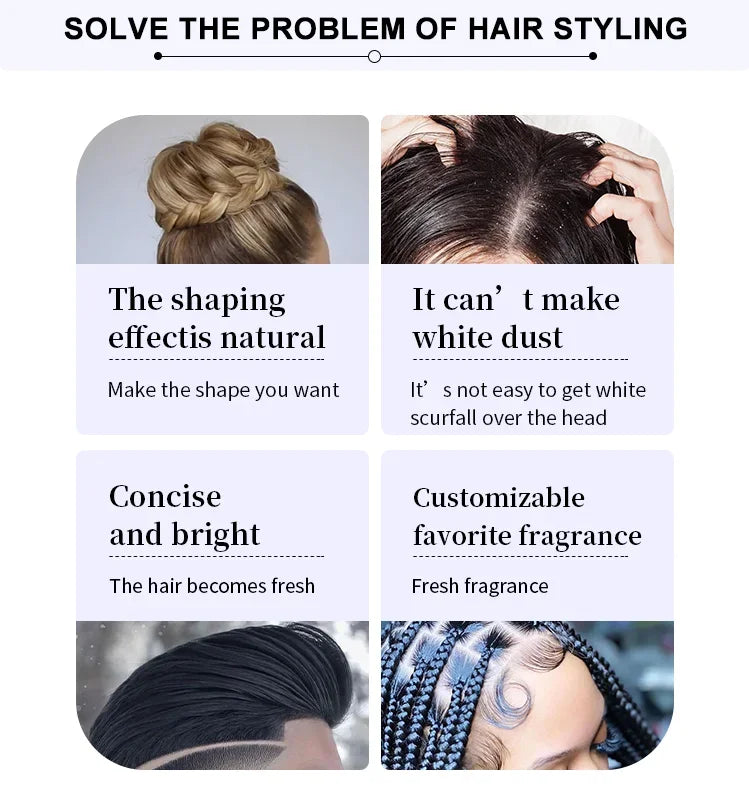 Anti-frizz Braid Hair Gel scented edge control wax