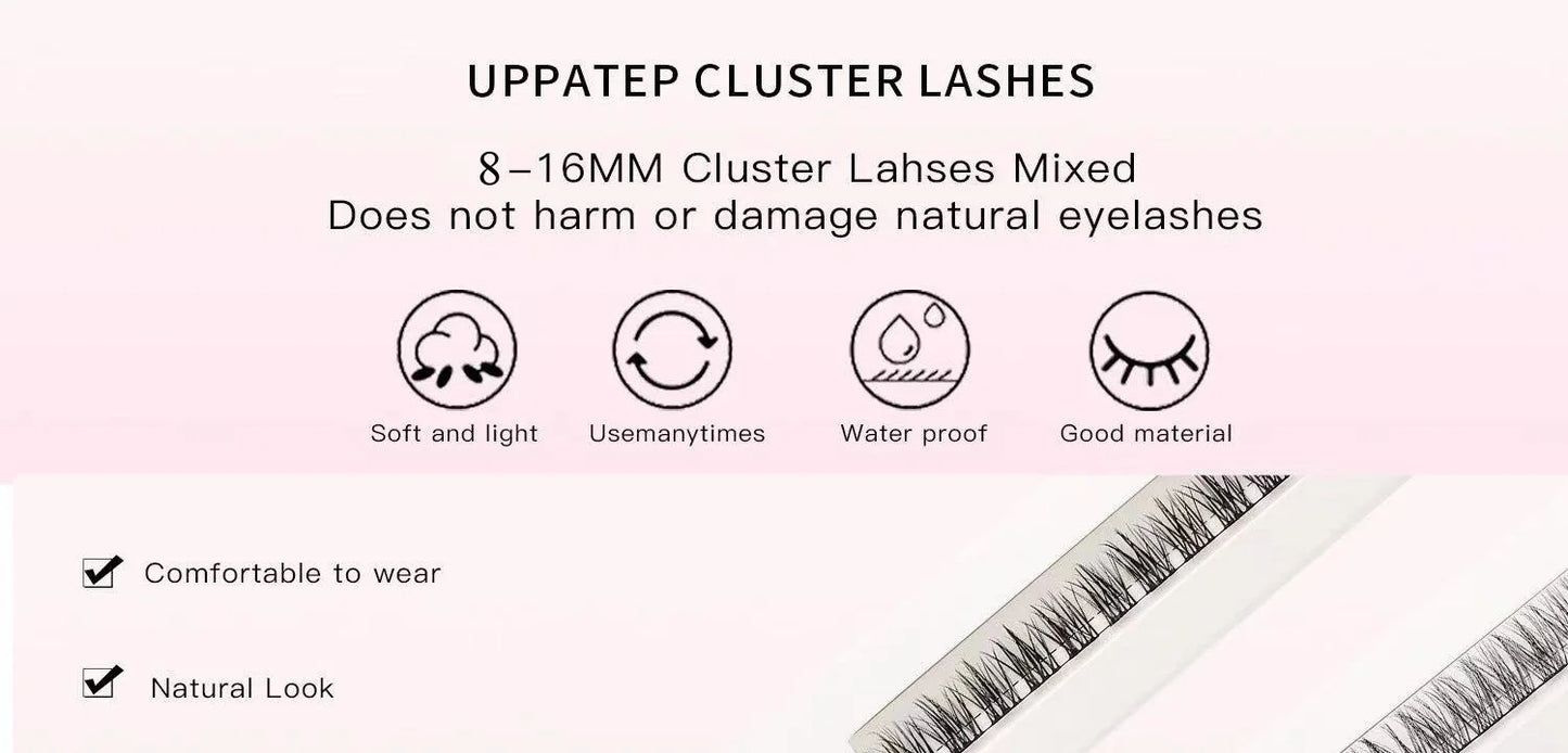 DIY Lash Ribbon pre cut cluster ribbon eyelash extension lashes kit