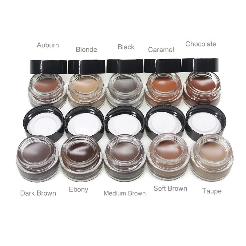 10 Colors Long Lasting Eyebrow Cream Waterproof Brow