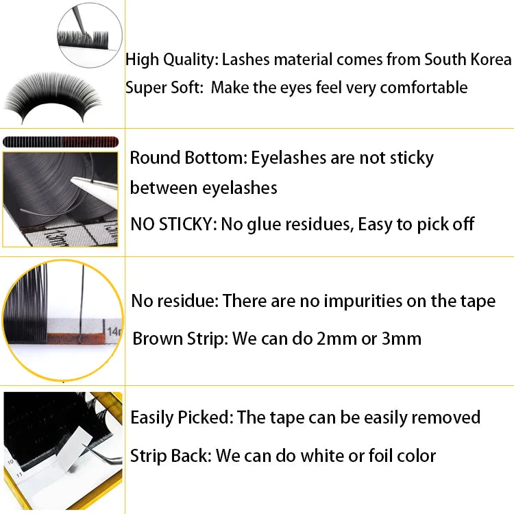 Soft Dark Individual Extension Eyelash 0.20 CC 11Mm-14Mm