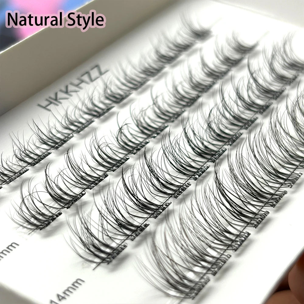 Fluffy Press on Self Adhesive Lashes. Cluster