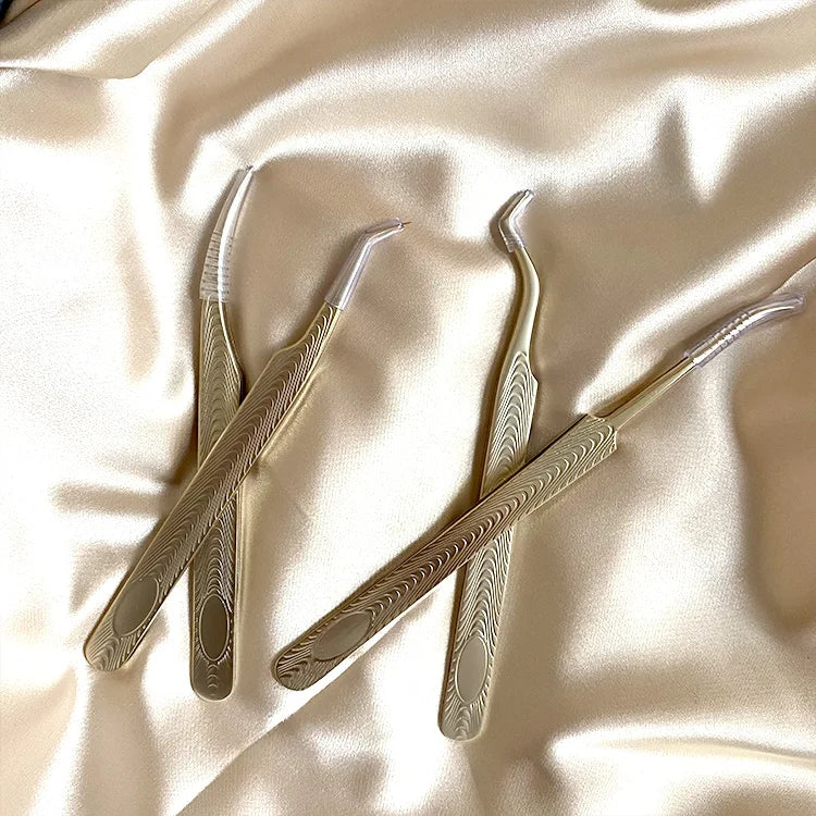 High Density 90 Degree Eyelash Stainless Steel Tweezers