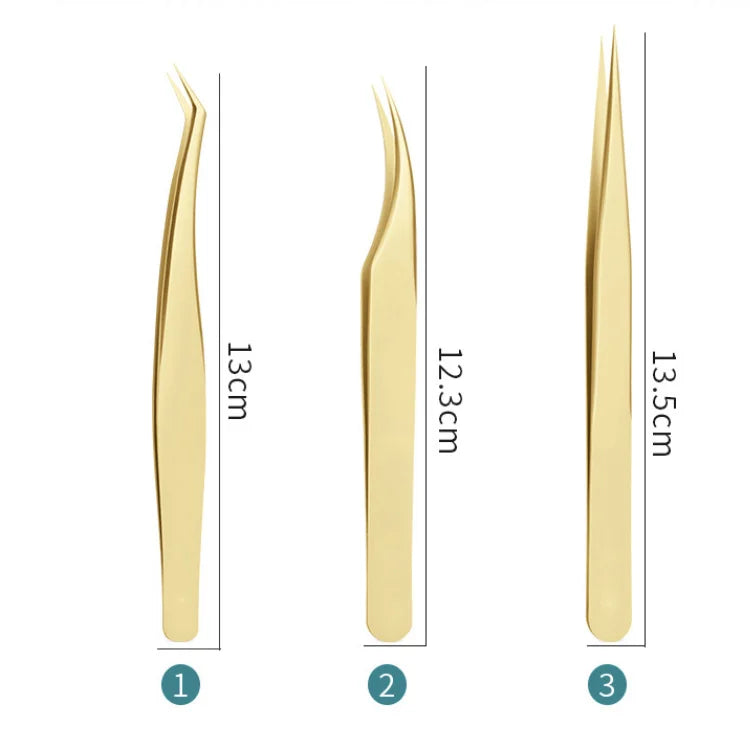 Stainless 45 Degree Curved Tweezers