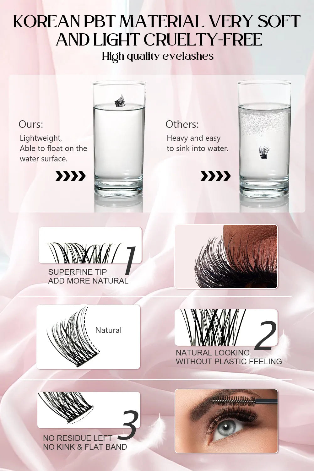 Fluffy Lashes Extensions Supplies