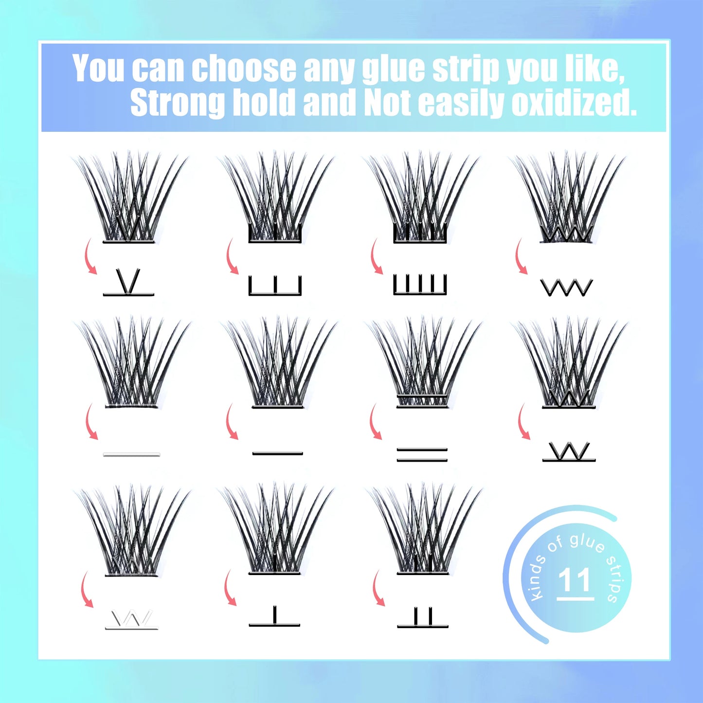 self adhesive lashes