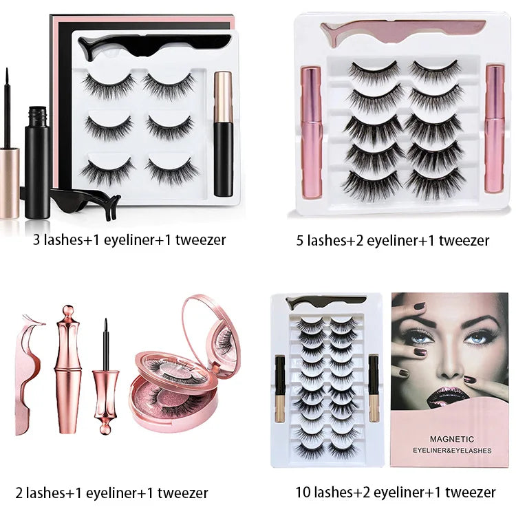 Magnetic Eyelashes Tray Set