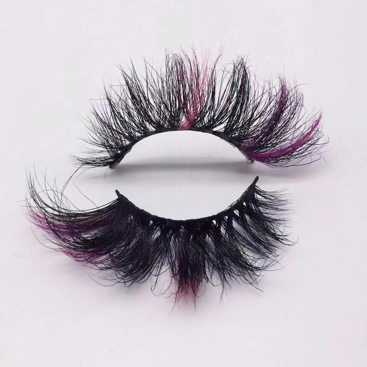 Colored Crossed Mink Strip Eyelash