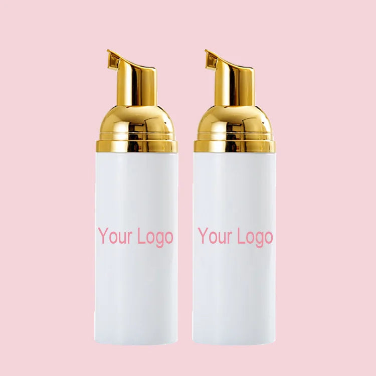 Set Pink Lash Foam Shampoo Brush