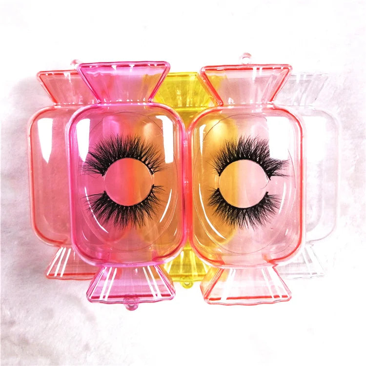 Sweet Plastic Candy Eyelashes Cases