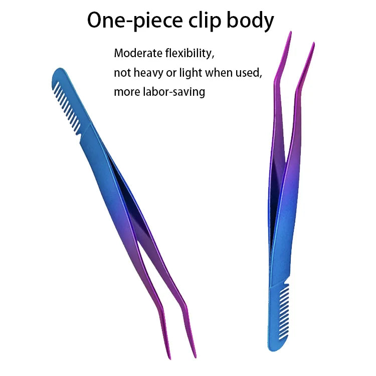 Curler With Comb Slanted Eyebrow