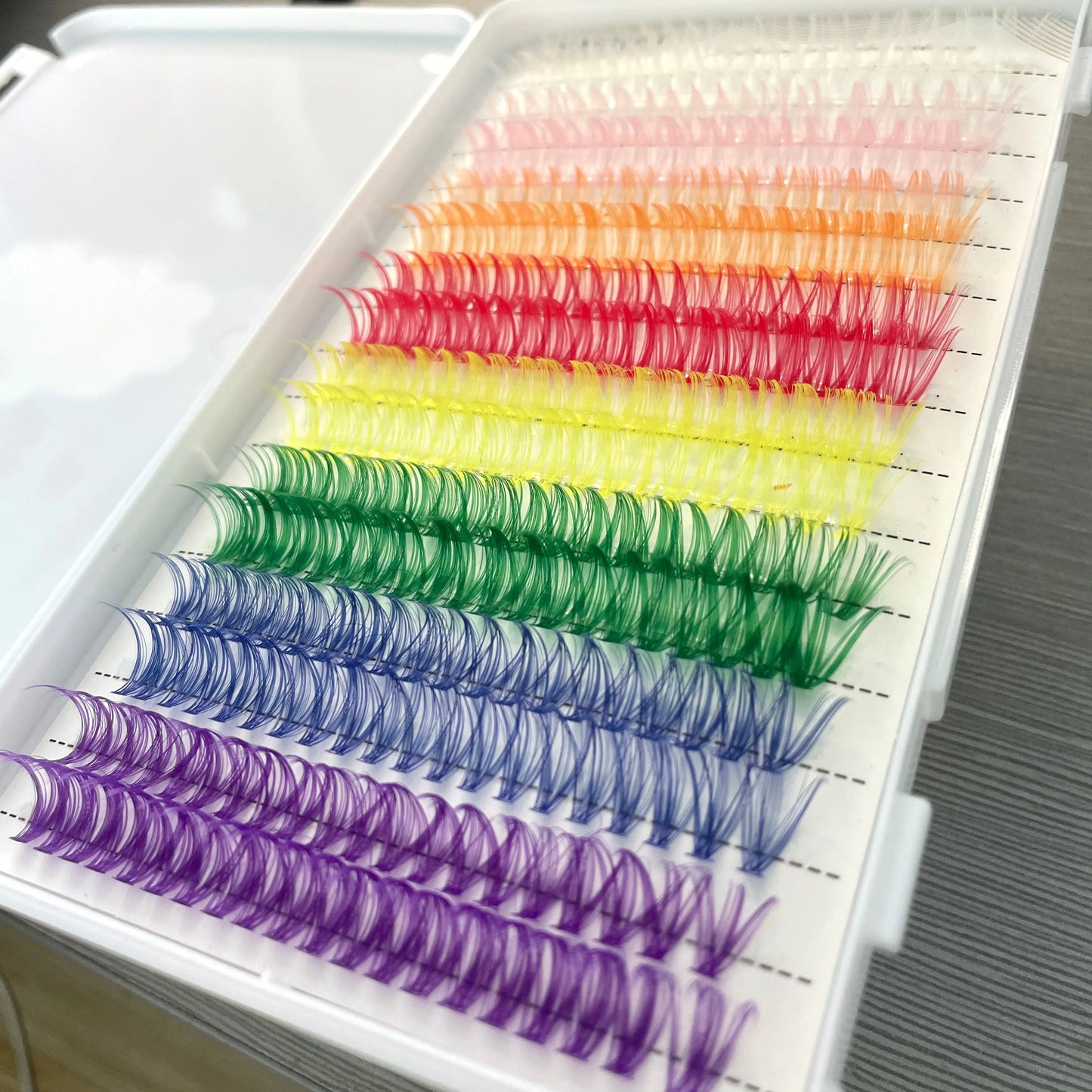 Soft Colored 14-16mm Mixed 8 Colors colored lashes