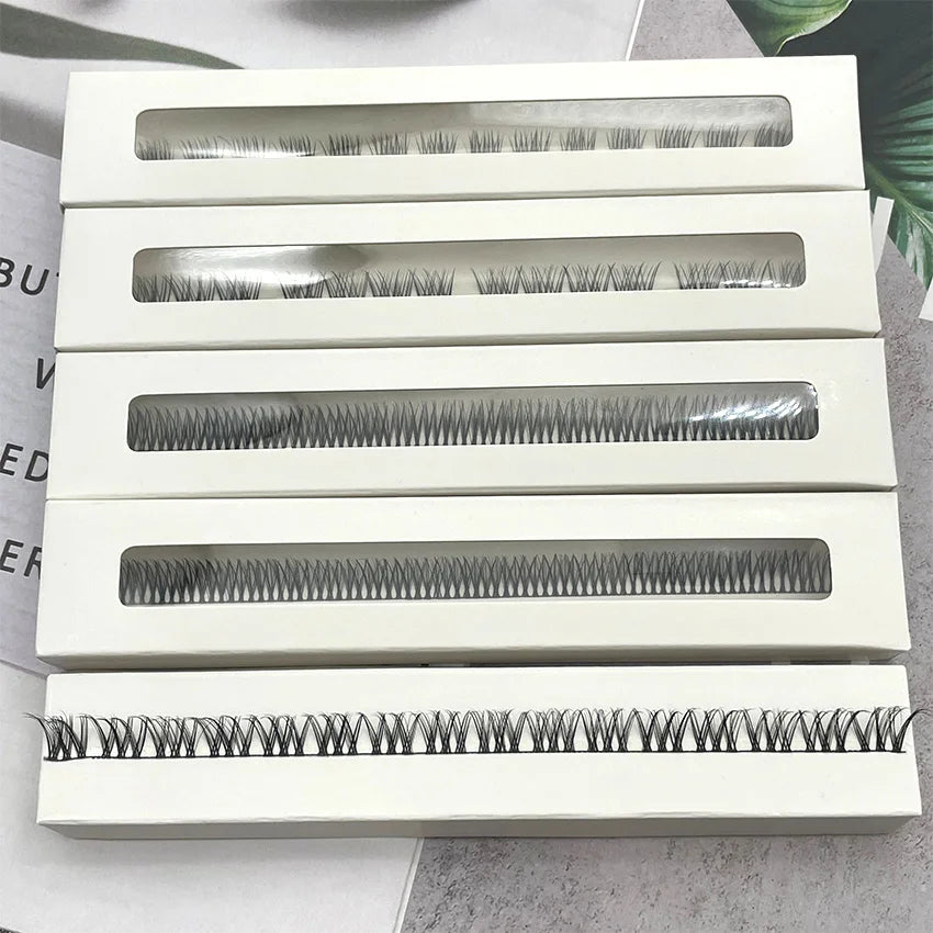 Custer Lashes White Segmented Eyelash Box