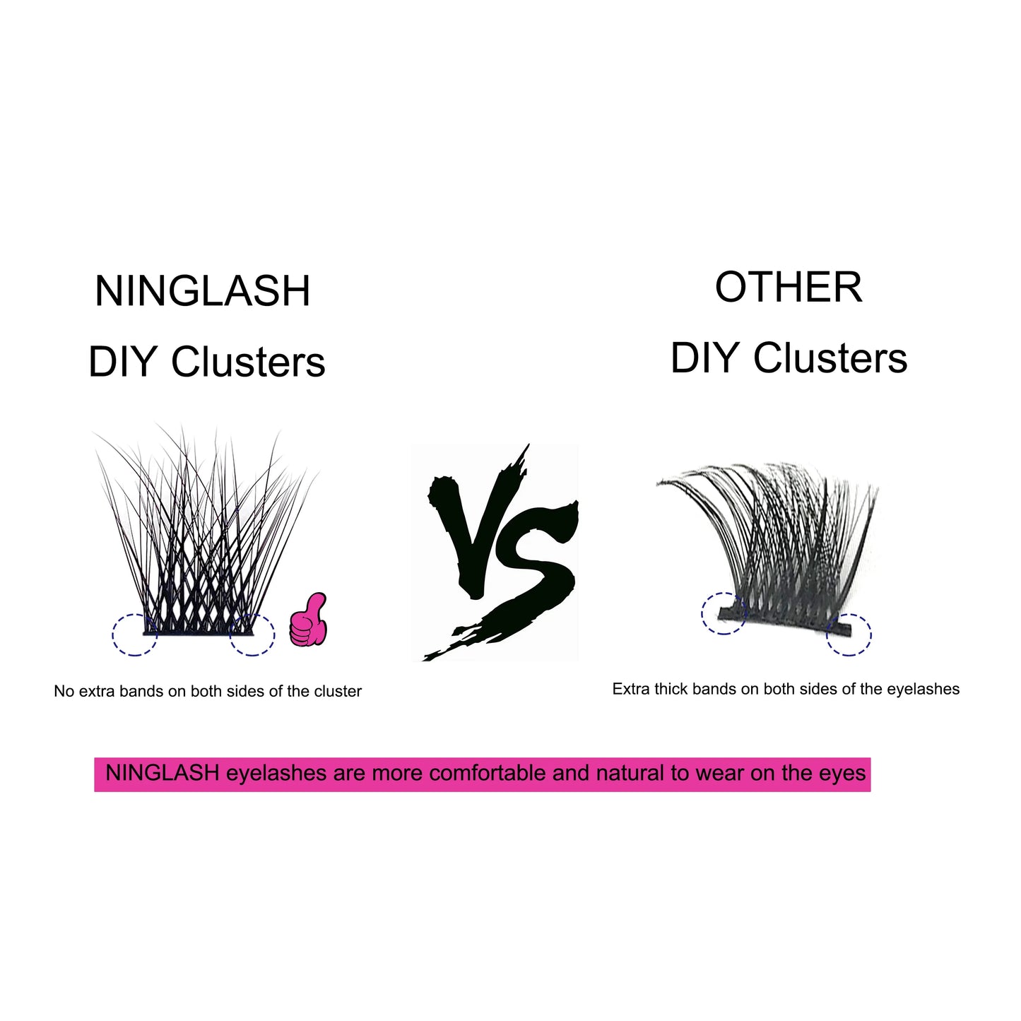 Mascara Soft Individual Diy Cluster Eyelashes Extensions