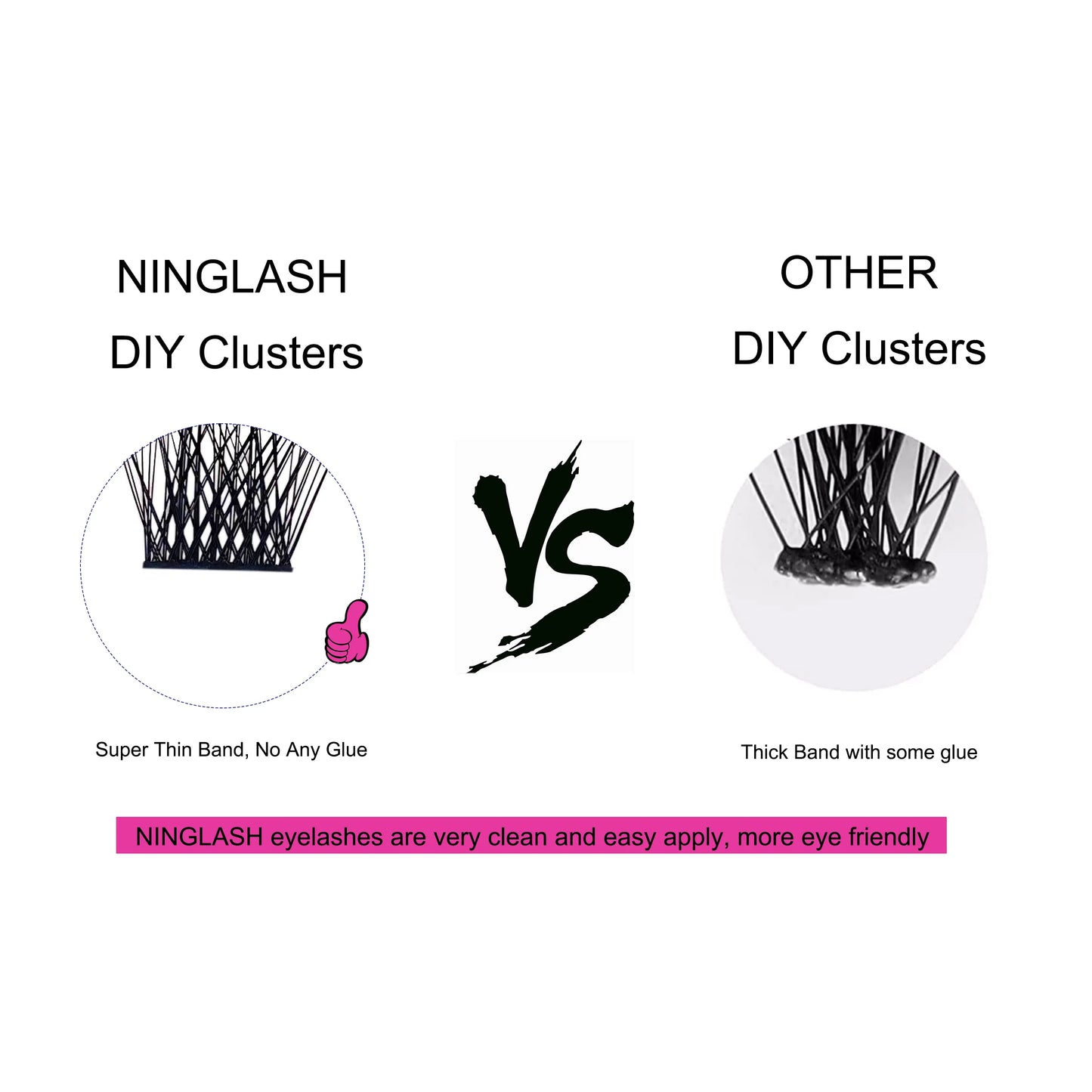 Mascara Soft Individual Diy Cluster Eyelashes Extensions