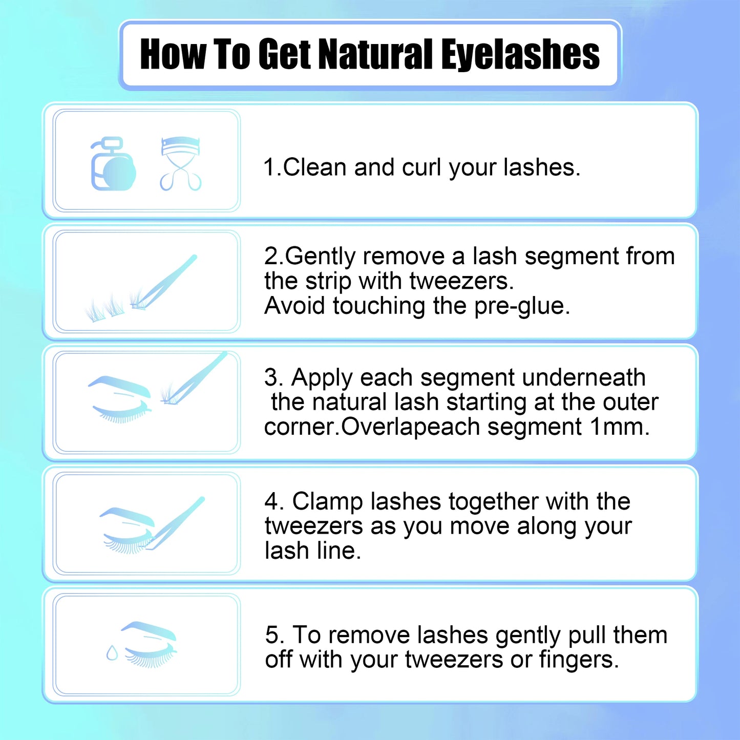 self adhesive lashes