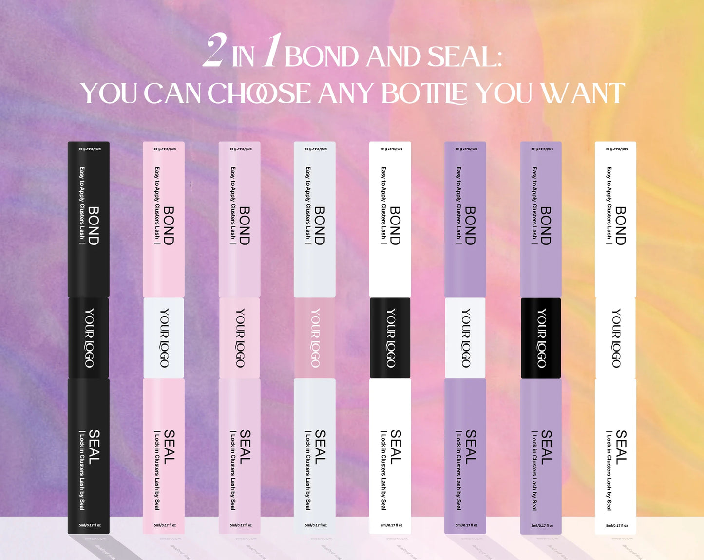 Waterproof 5-7 Days 2 In 1 Lash Adhesive And Sealant For Lash Extensions