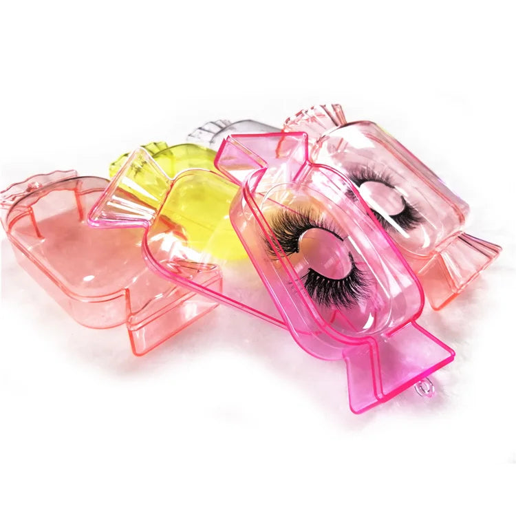 Sweet Plastic Candy Eyelashes Cases