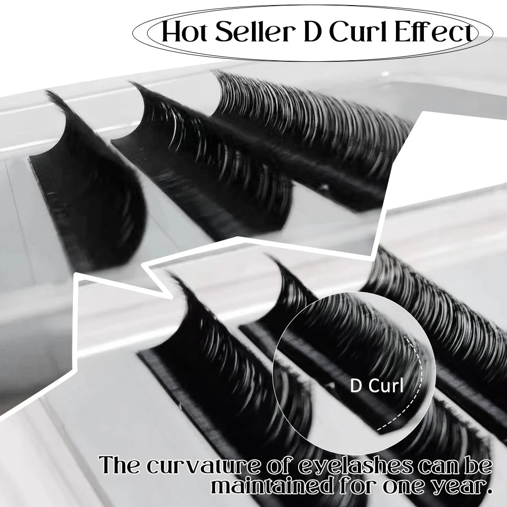 4 Rows Mini Brown Lash Extensions Tray