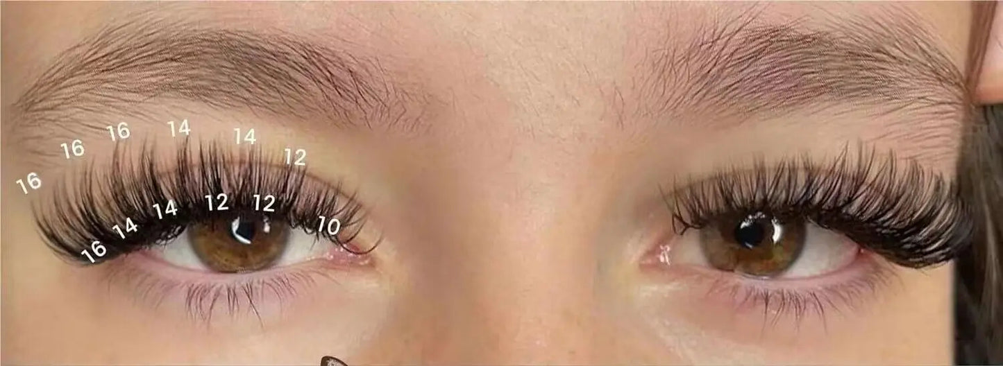 three rows ribbon eyelash extension diy soft lashes