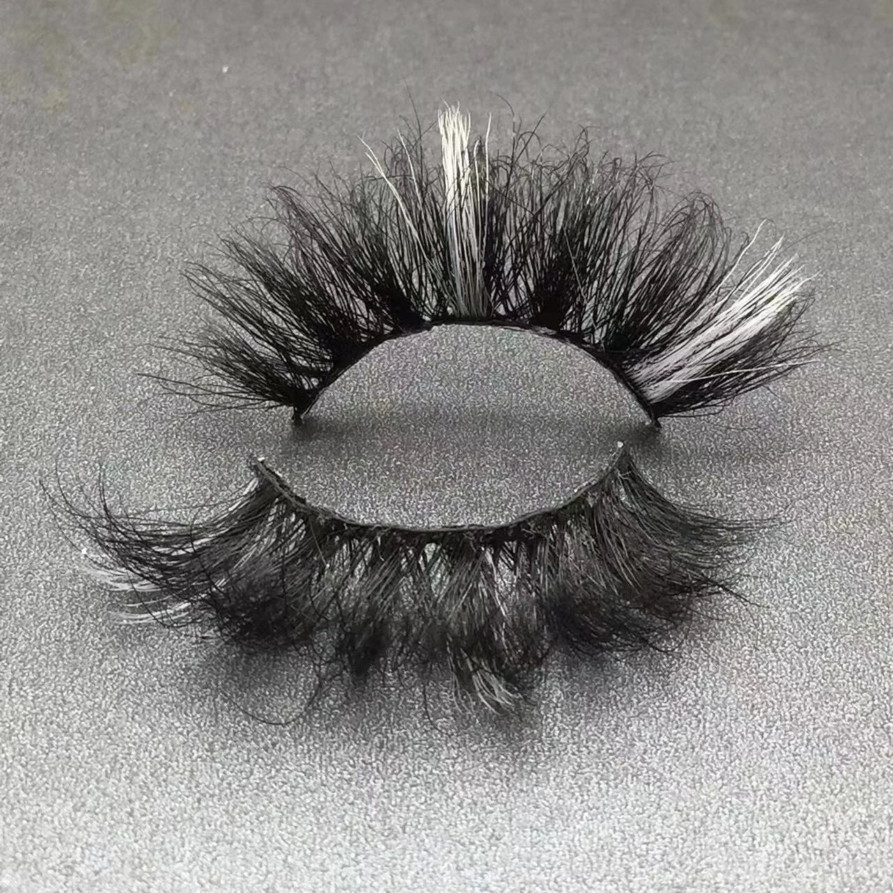 Colored Crossed Mink Strip Eyelash