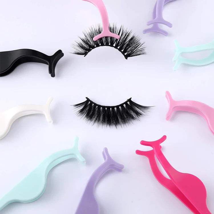 Eyelashes Pink Lash Tweezers