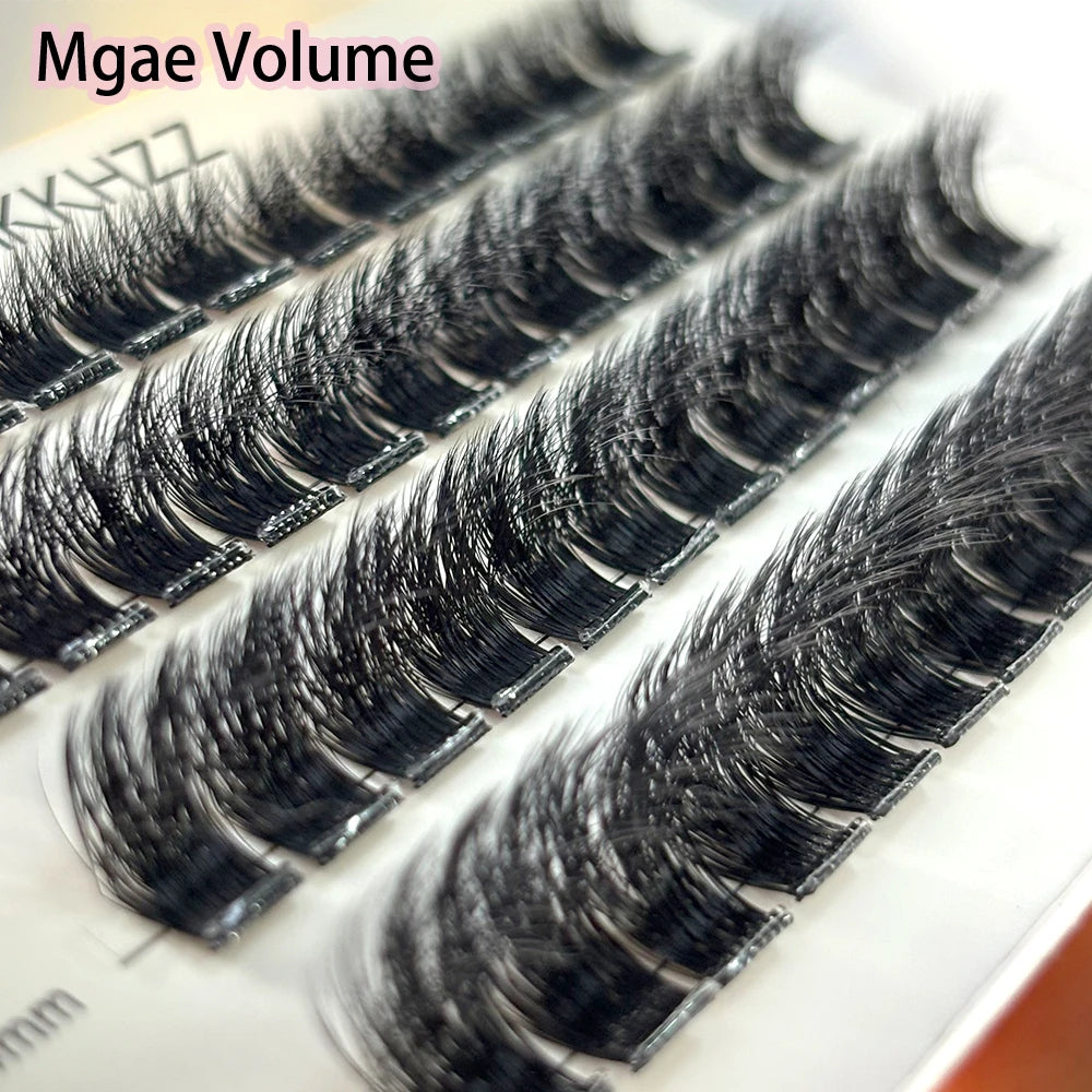 Fluffy Press on Self Adhesive Lashes. Cluster
