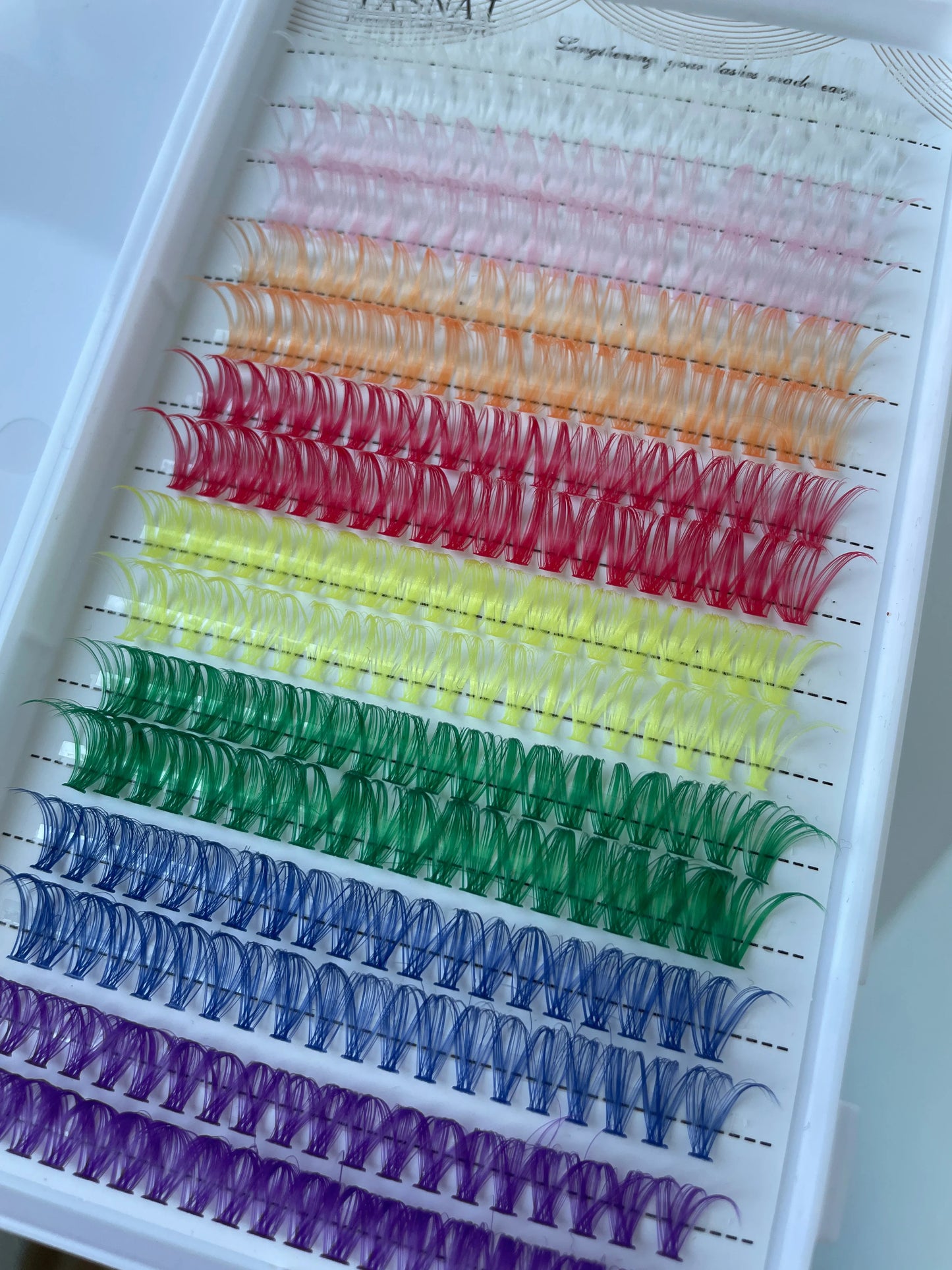 Soft Colored 14-16mm Mixed 8 Colors colored lashes