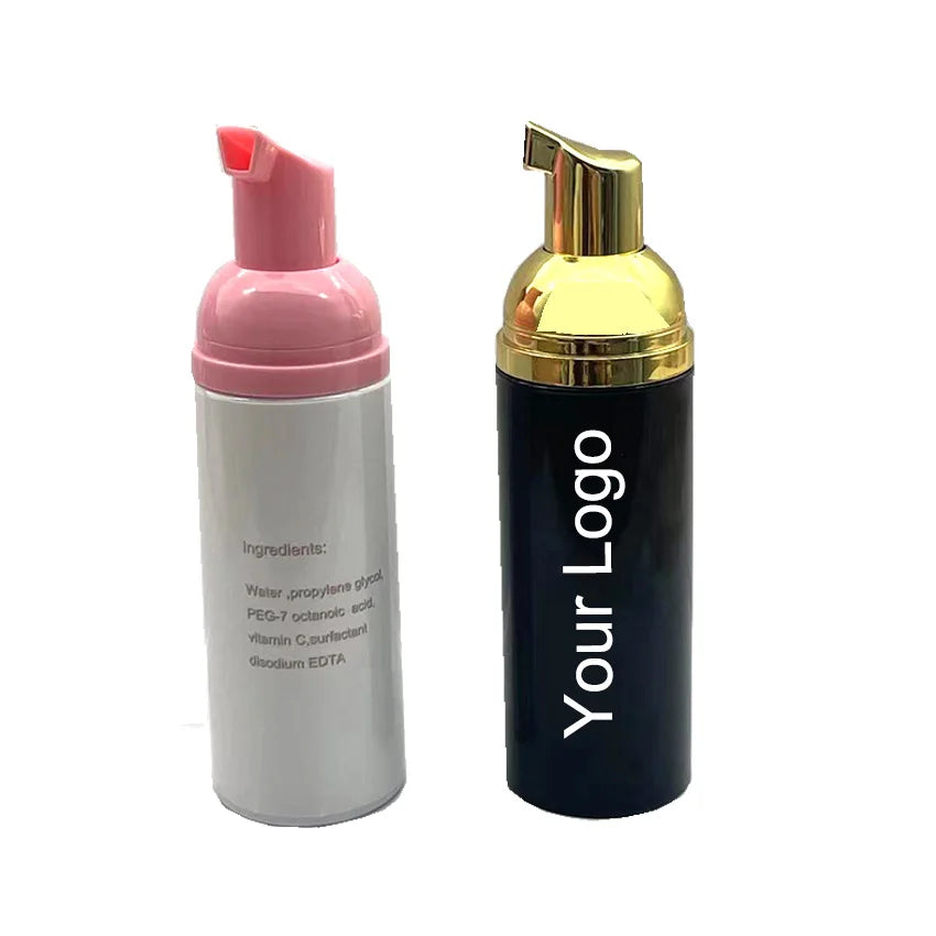 60ml Luxury Foam lashes Pump Bottle Organic Lash Cleanser