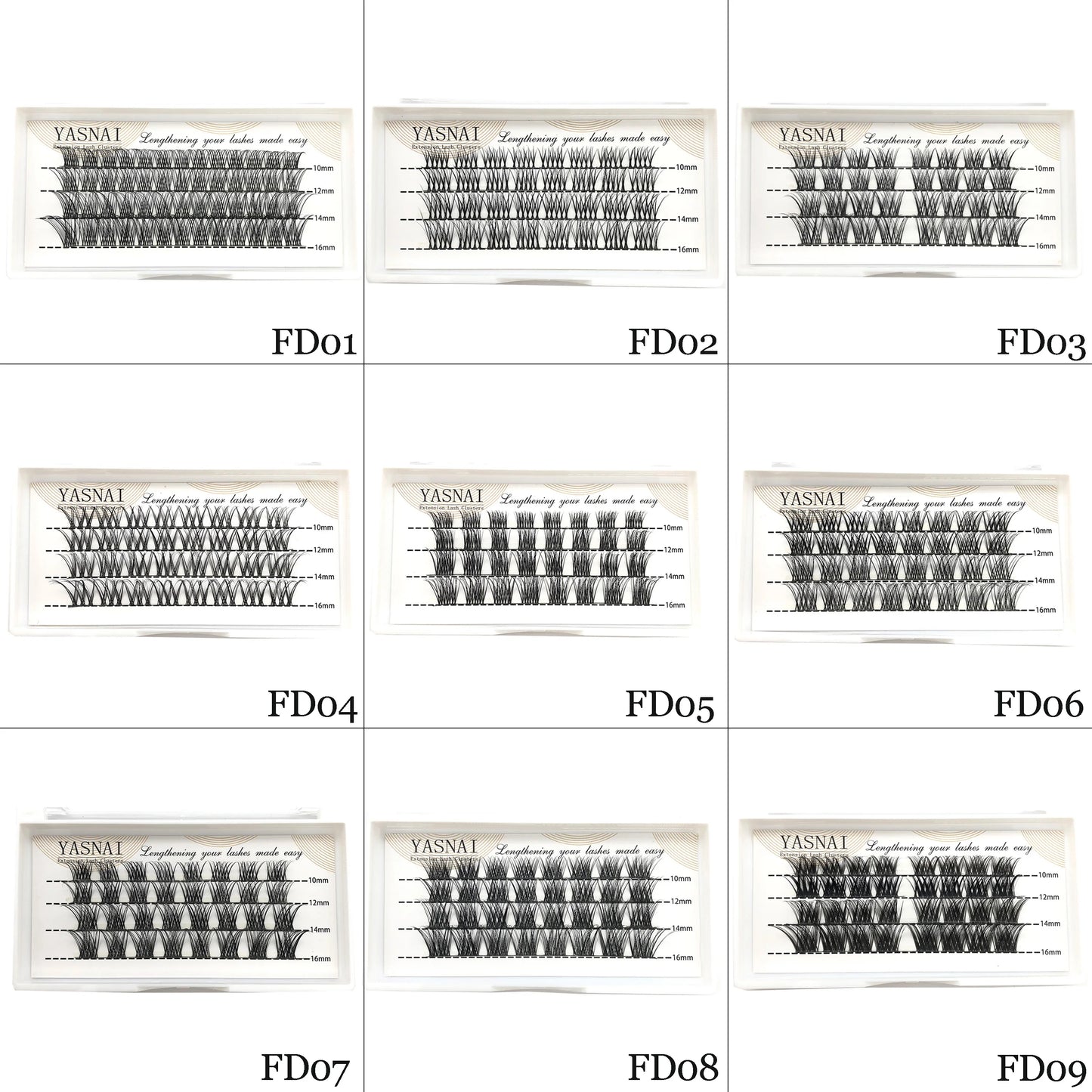 DIY lashes segmented kit