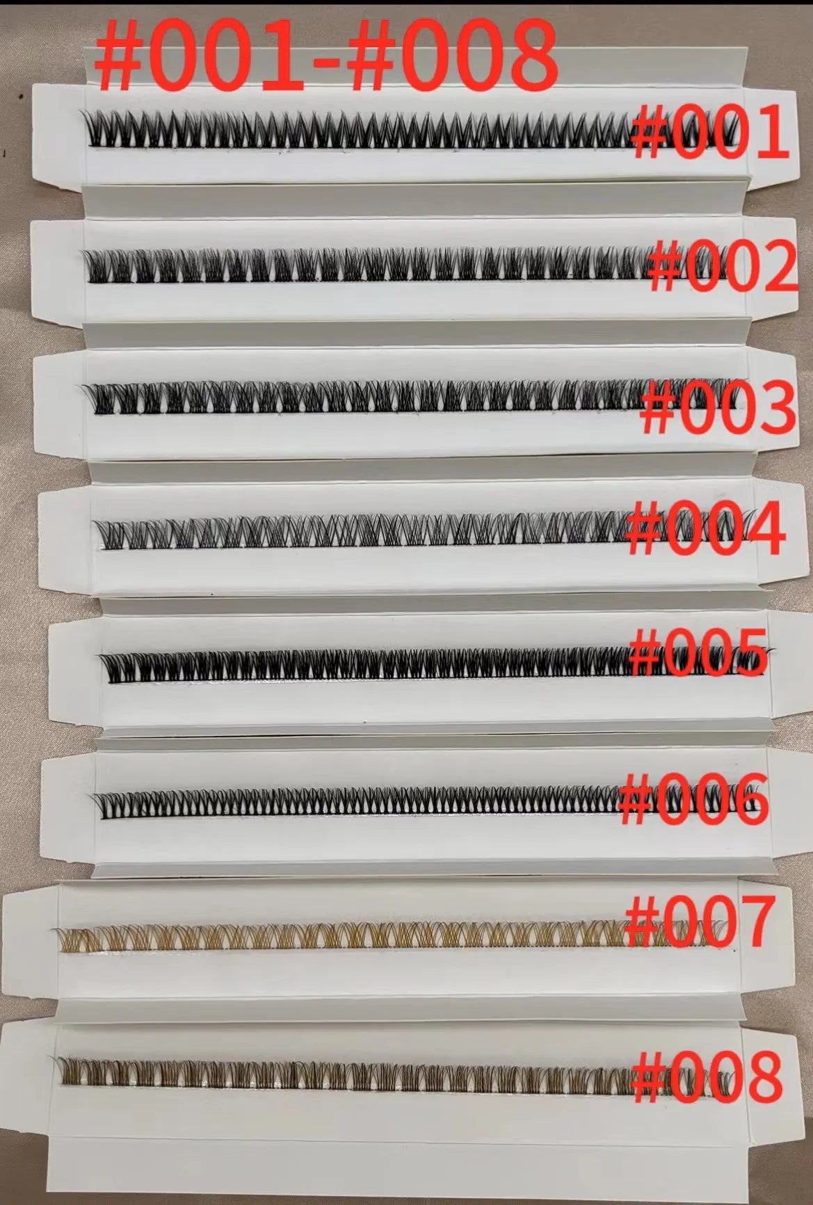 DIY Lash Ribbon pre cut cluster ribbon eyelash extension lashes kit