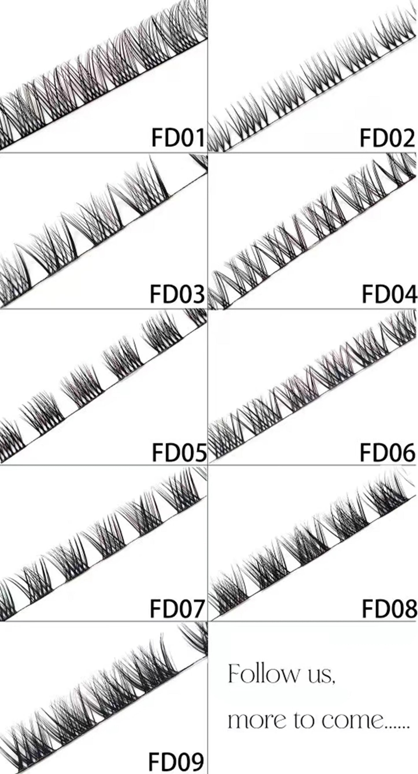 DIY Cluster Ribbon Eyelashes Extension